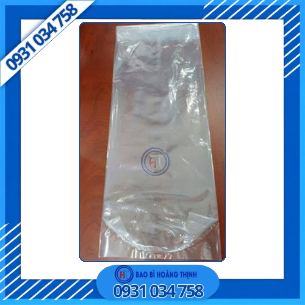 Túi PE đóng tôm trắng lồng gấp